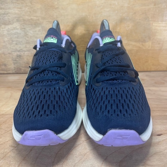 Skechers GoRun Ride Flow Womens Size 8 Running Shoes Sneakers Navy Blue 130018 - Picture 2 of 8